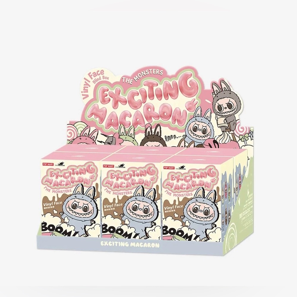 LABUBU THE MONSTERS - Exciting Macaron Vinyl Face Blind Box Full Set - Picture 4 of 5
